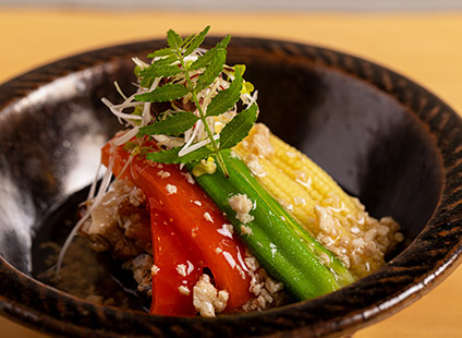 茄子そぼろあんかけ